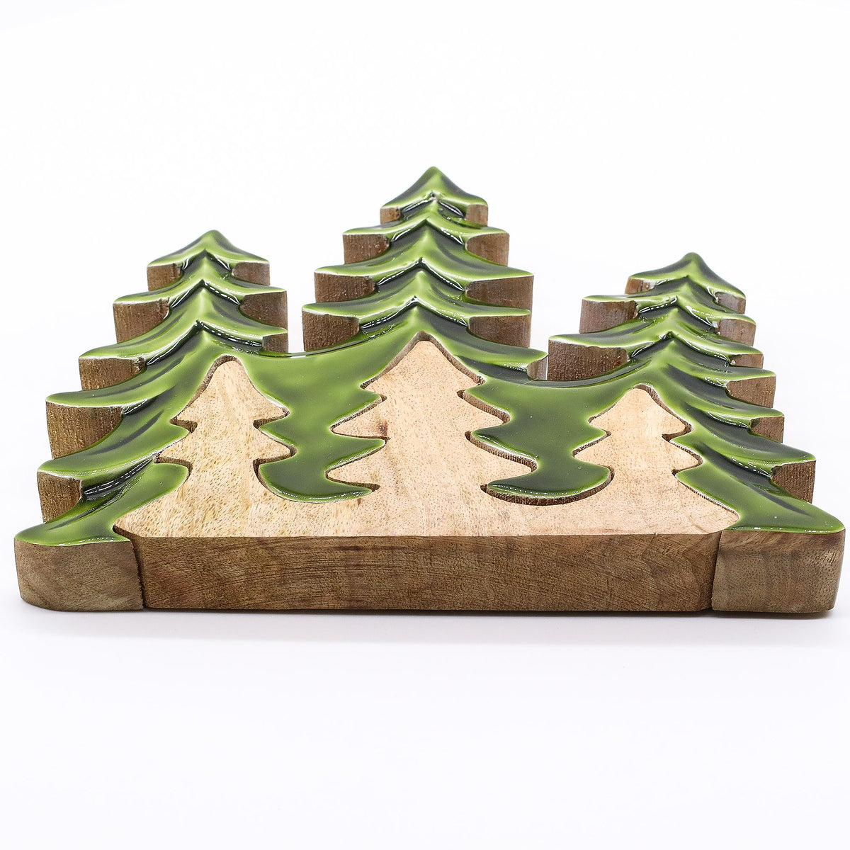 3 Bäume (3D) – Holzdekoration 20 x 23 cm