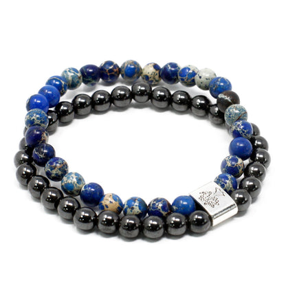 Magnetisches Edelsteinarmband – Sodalith