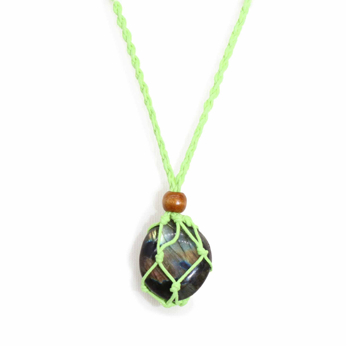 Mineral-Anhängerkordel, 45 cm – Grün