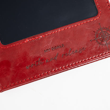 A5-Notizbuch mit LCD-Panel – Rot.