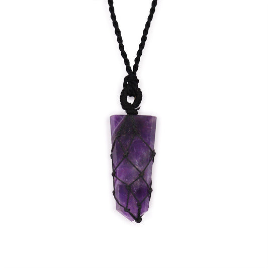 Anhänger – flache Spitze aus Amethyst