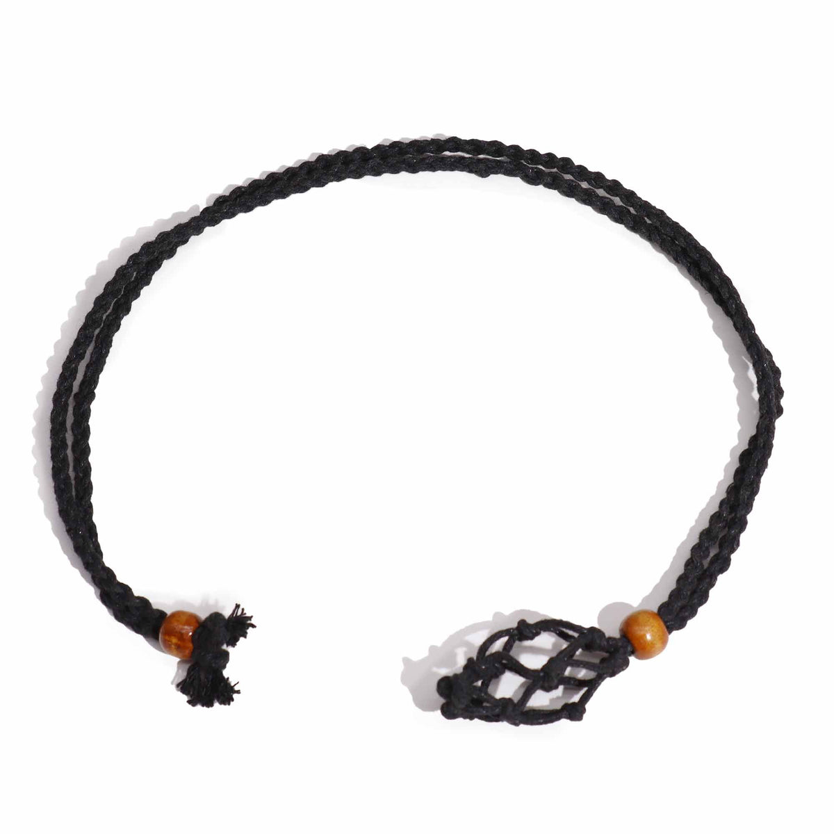 Kristall-Halskettenkordel – 45 cm – Schwarz