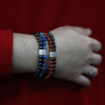 Magnetisches Edelsteinarmband – Sodalith