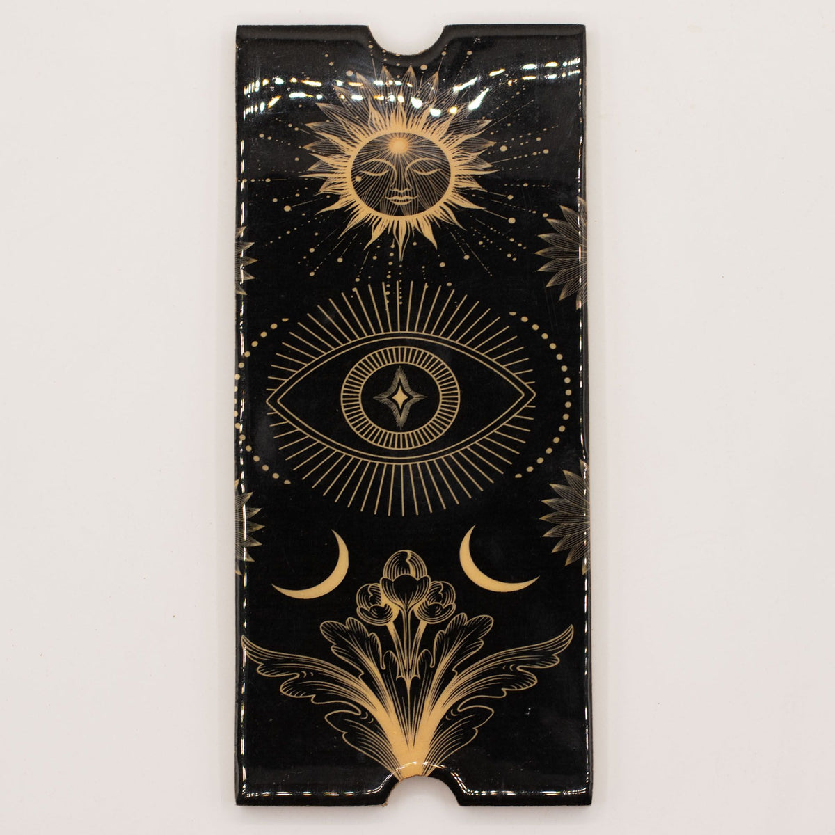 Tarot-Organizer aus Mangoholz – vier Fächer