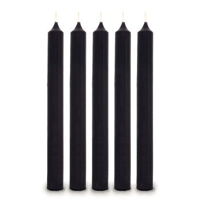 Schwarze Tischkerzen (100 Stück)