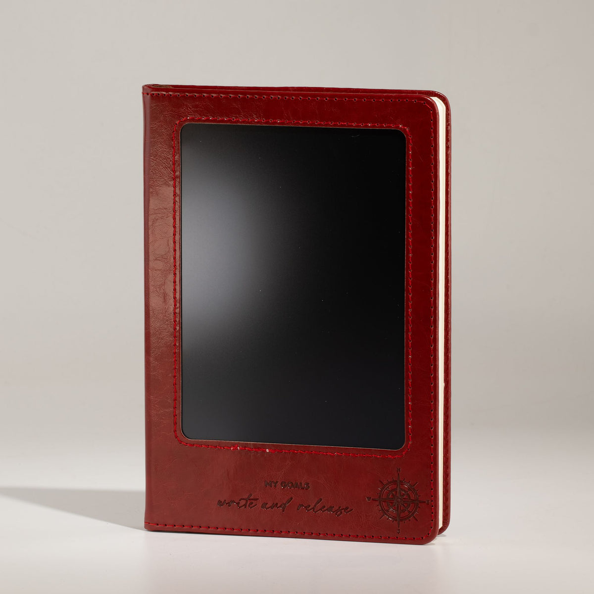 A5-Notizbuch mit LCD-Panel – Rot.