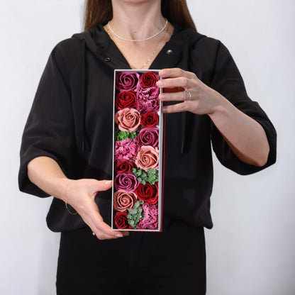 Lange Schachtel – Vintage-Rose