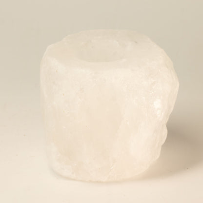 Weißer Salzkerzenhalter, 600–800 g.