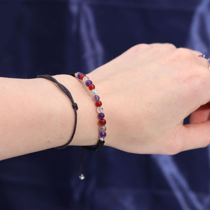 Sternzeichen-Kristallkerze mit Edelsteinarmband und Kartenlegung – Jungfrau