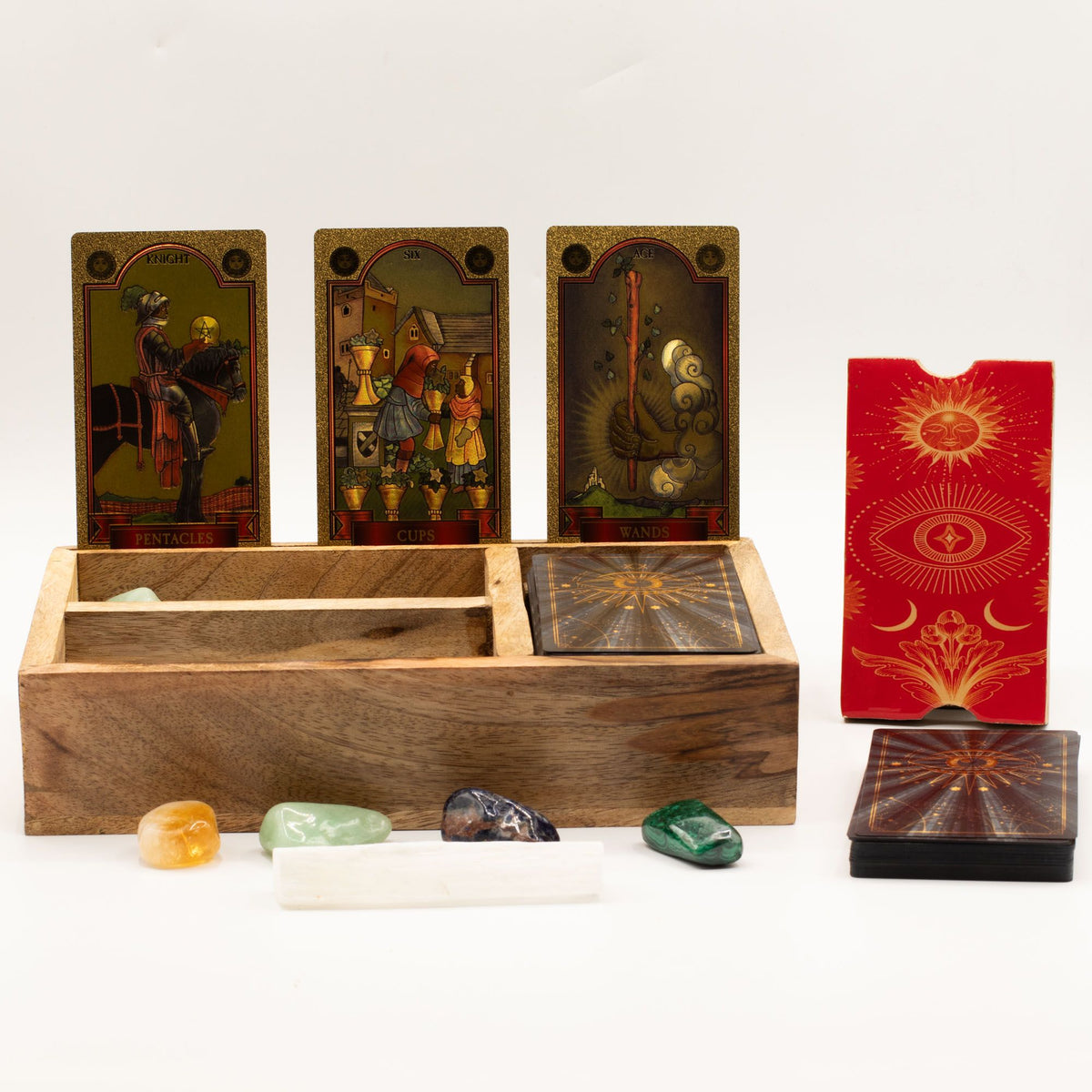 Tarotbox mit drei Fächern