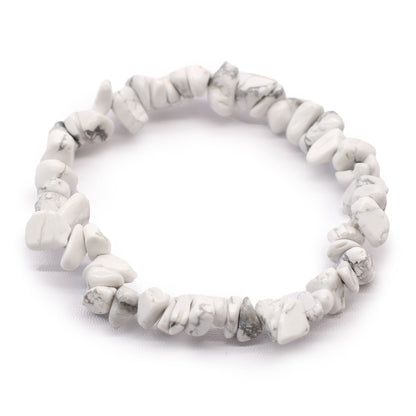 Armband mit weißem Jaspissplittern
