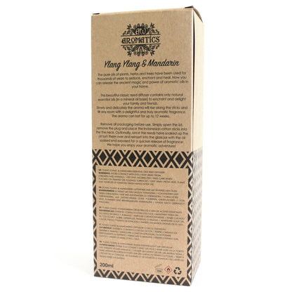 Aroma-Diffusor mit ätherischen Ölen Ylang-Ylang & Mandarine, 200 ml