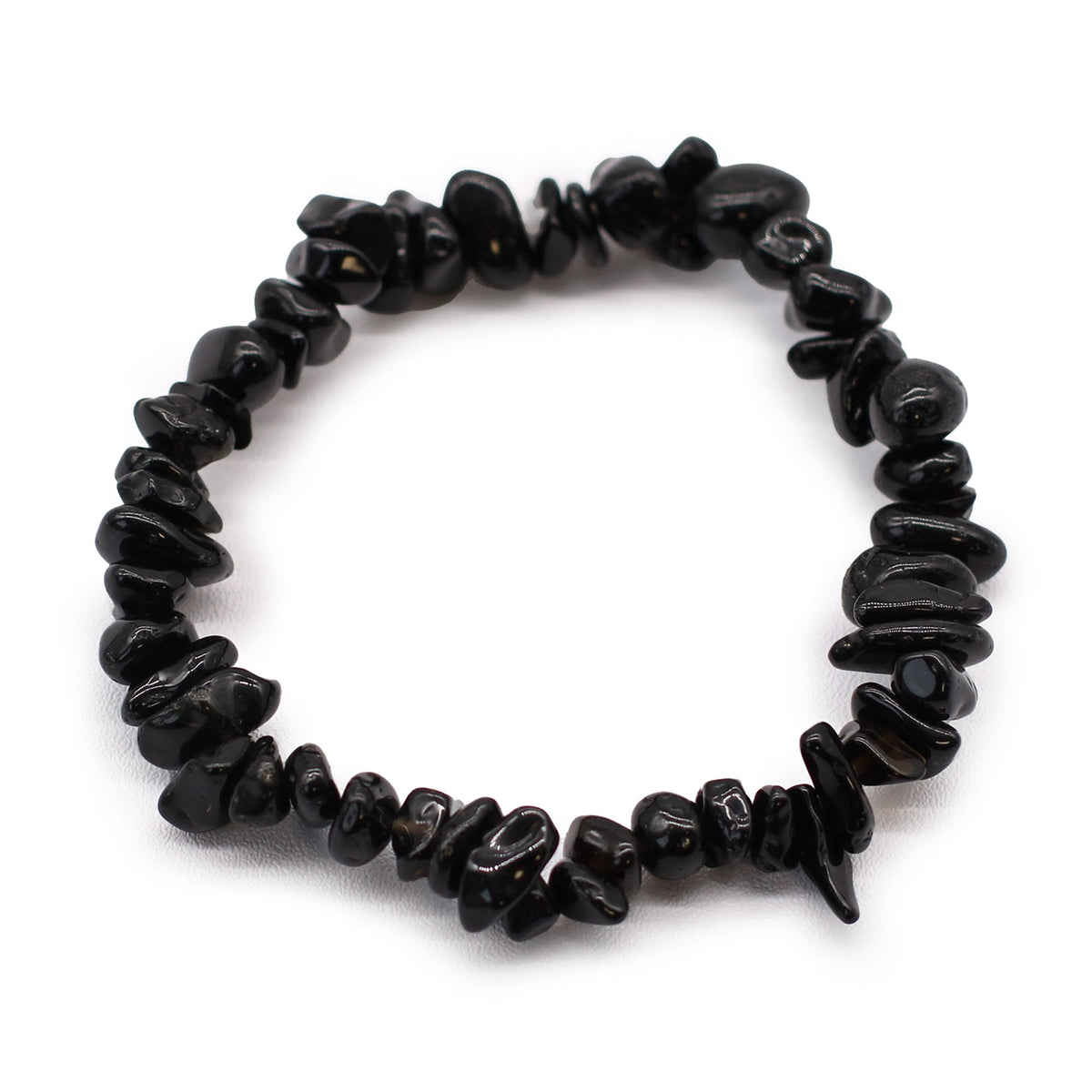 Armband mit schwarzem Achatsplittern