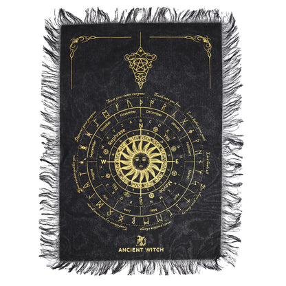 Pendelblock „Antike Hexe“ – Sonne · Schwarz und Gold