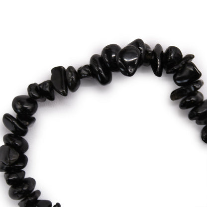 Armband mit schwarzem Achatsplittern