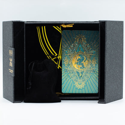 Tarot-Geschenkset – Gold und Türkis