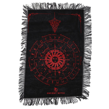 Pendelblock „Antike Hexe“ – Sonne · Schwarz und Rot