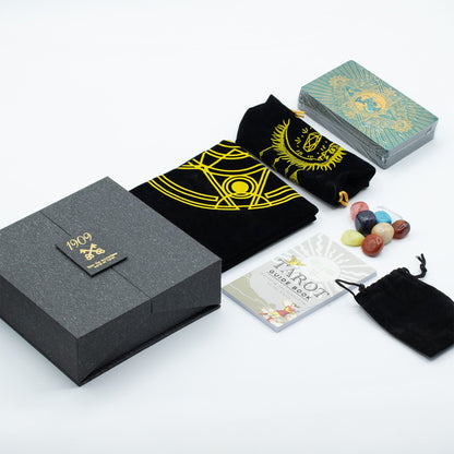 Tarot-Geschenkset – Gold und Türkis