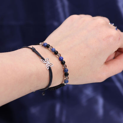 Sternzeichen-Kristallkerze mit Edelsteinarmband und Kartenlegung – Skorpion