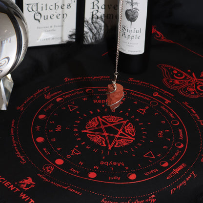 Pendelblock „Antike Hexe“ – Sonne · Schwarz und Rot
