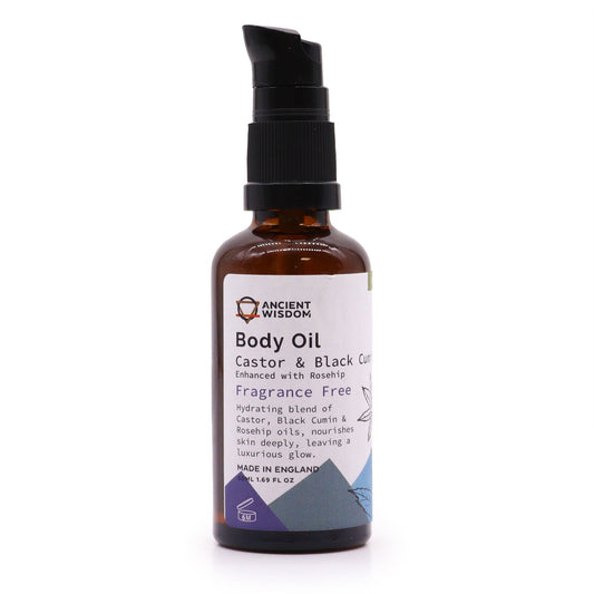 Bio-Körperöl 50 ml – Hagebutte (unparfümiert)