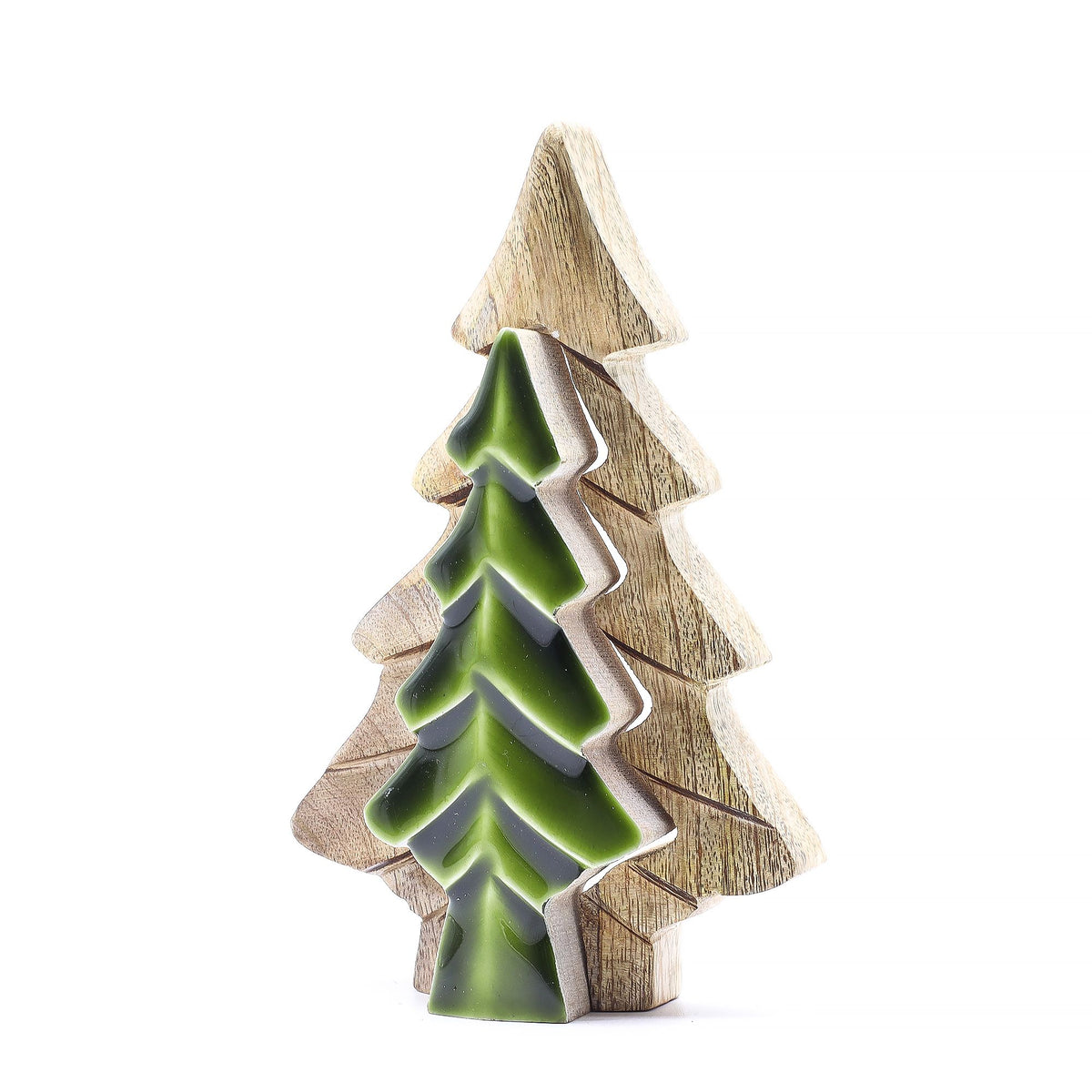 Kleiner Baum im Baum – Holzdekoration 15 x 10 cm