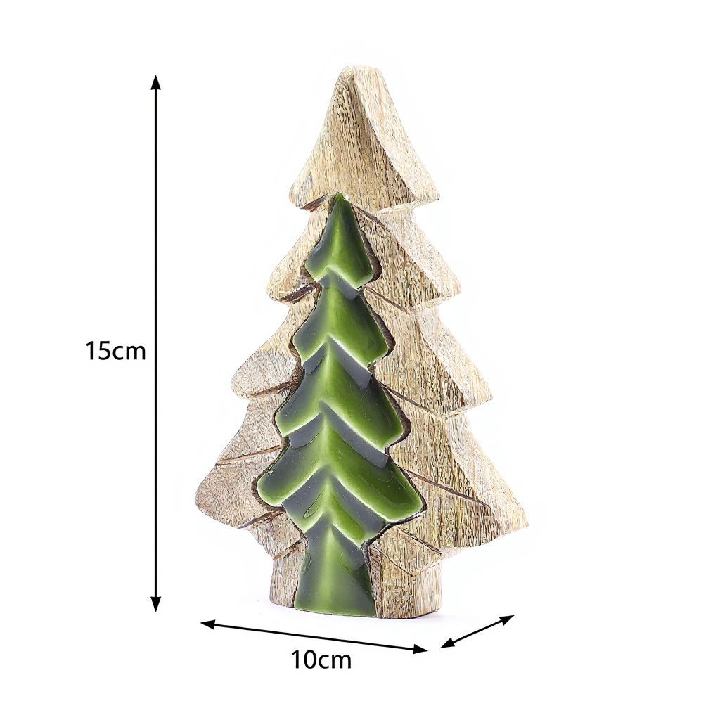 Kleiner Baum im Baum – Holzdekoration 15 x 10 cm