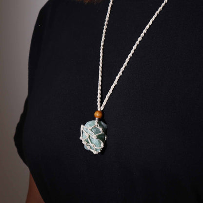Mineral-Anhängerkordel, 45 cm – Naturfarben