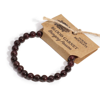 Kraftarmband – Blutgranat