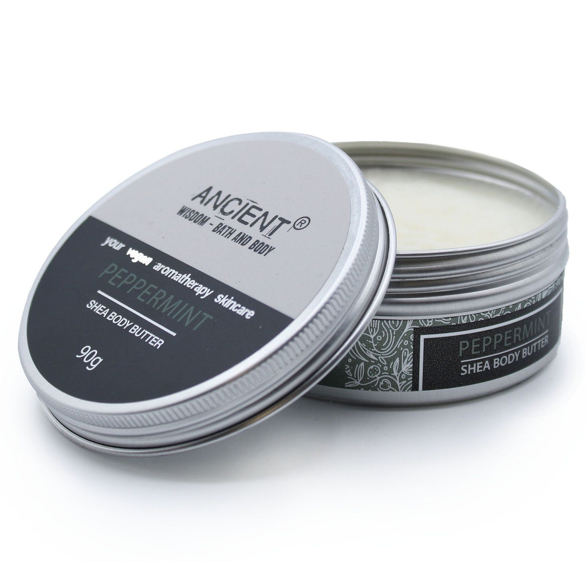 Aromatherapie Shea Körperbutter 90 g – Pfefferminze