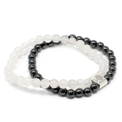 Magnetisches Edelsteinarmband - Bergkristall
