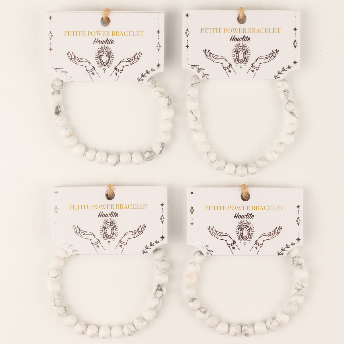 Zartes Mineralarmband Petite – Howlith
