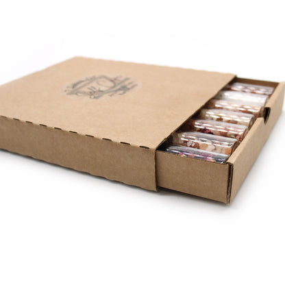 Badesalz in Flaschen – Geschenkset mit 7 Stück