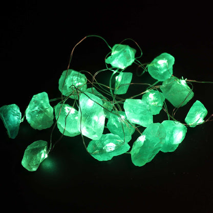 Lichterkette aus Kristalljade
