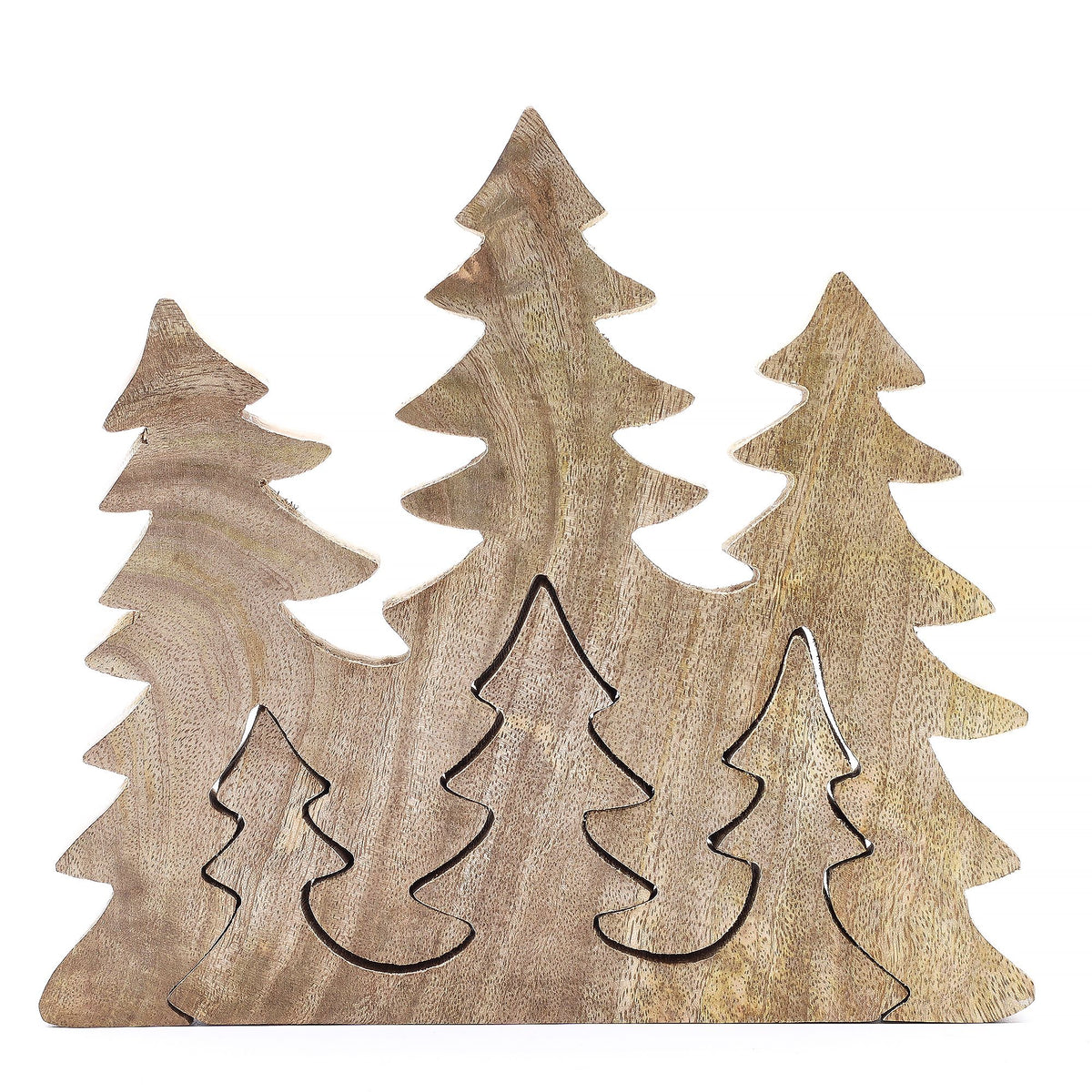 3 Bäume (3D) – Holzdekoration 20 x 23 cm