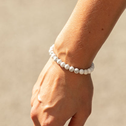 Zartes Mineralarmband Petite – Howlith