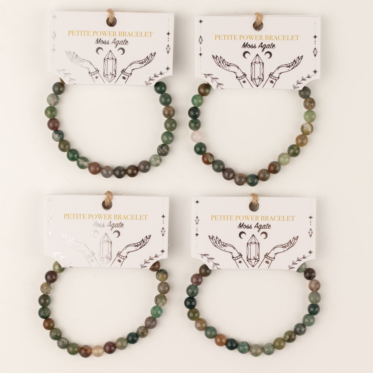 Zartes Mineralarmband Petite – Moosachat