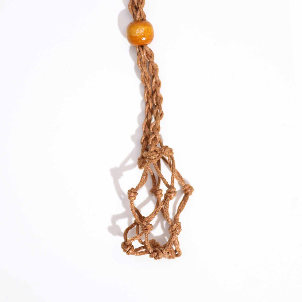 Mineral-Anhängerkordel, 45 cm – Braun