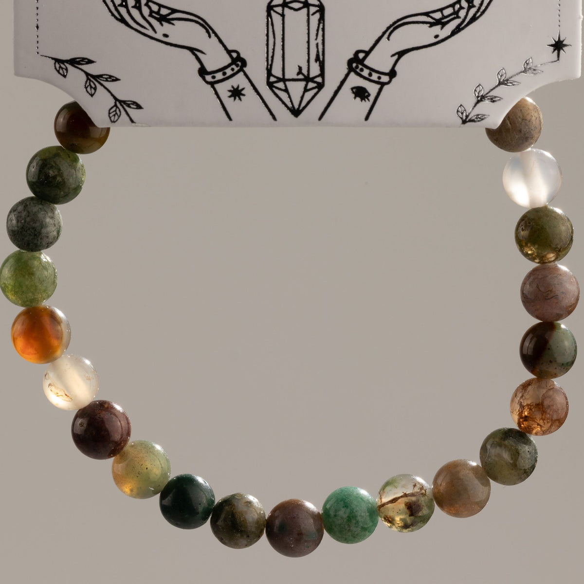 Zartes Mineralarmband Petite – Moosachat