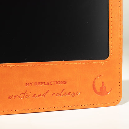 A5-Notizbuch mit LCD-Panel – Orange.