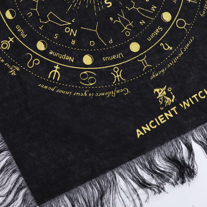Pendelunterlage „Antike Hexe“ – Auge · Schwarz und Gold