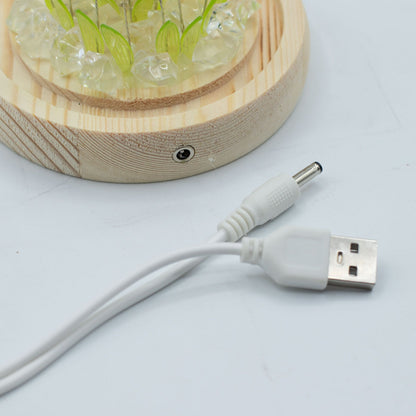 Lichtdekoration unter Glas – Sonnenblume · USB