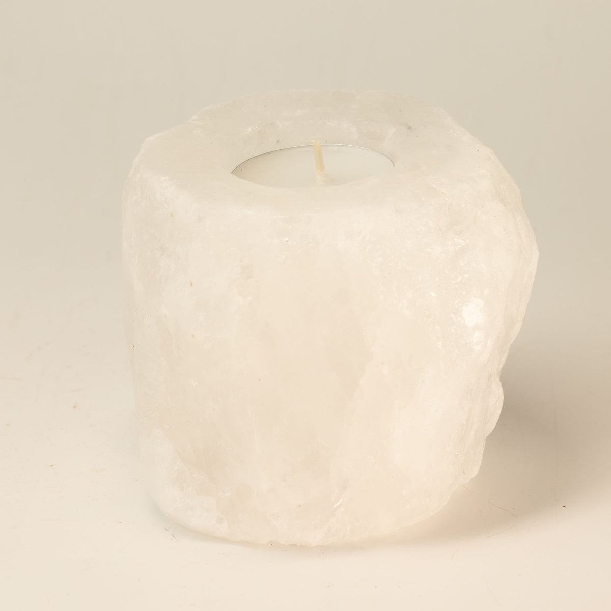 Weißer Salzkerzenhalter, 600–800 g.